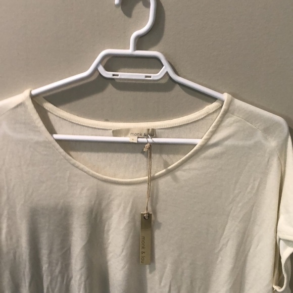 NWT Monk & Lou oversize hi low sweater L - Picture 4 of 5